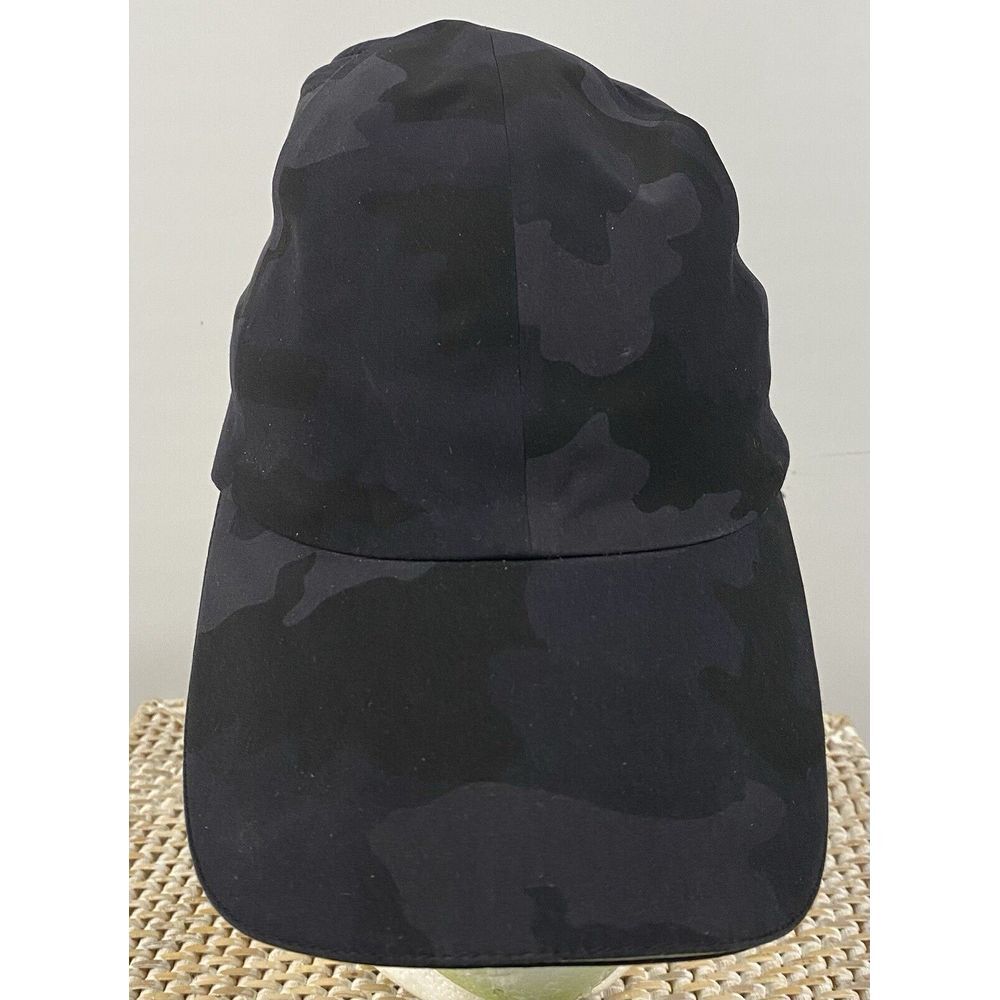 Lululemon Women Fast Free Ponytail Hat In Gray Camo With Adjustable/ One Size